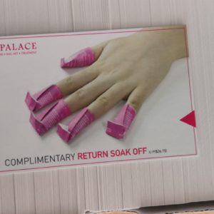 Return Soak Off Voucher