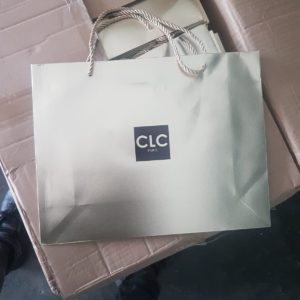 CLC Paper Bag Gold 36cm X 27.5cm